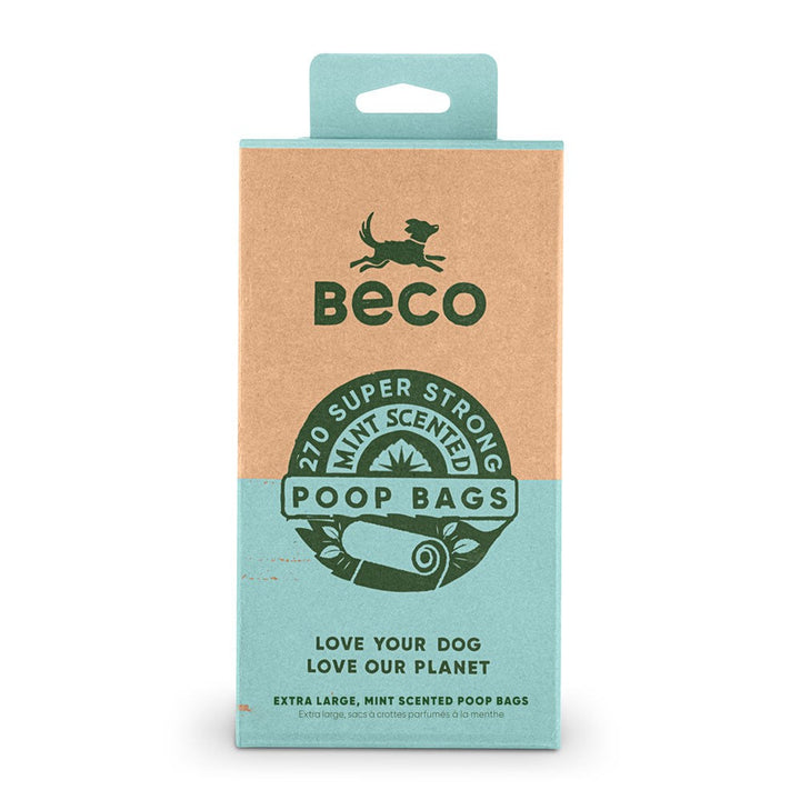 Poo Bag Beco Mint Scented 270pack-Dog Walking-Ascot Saddlery