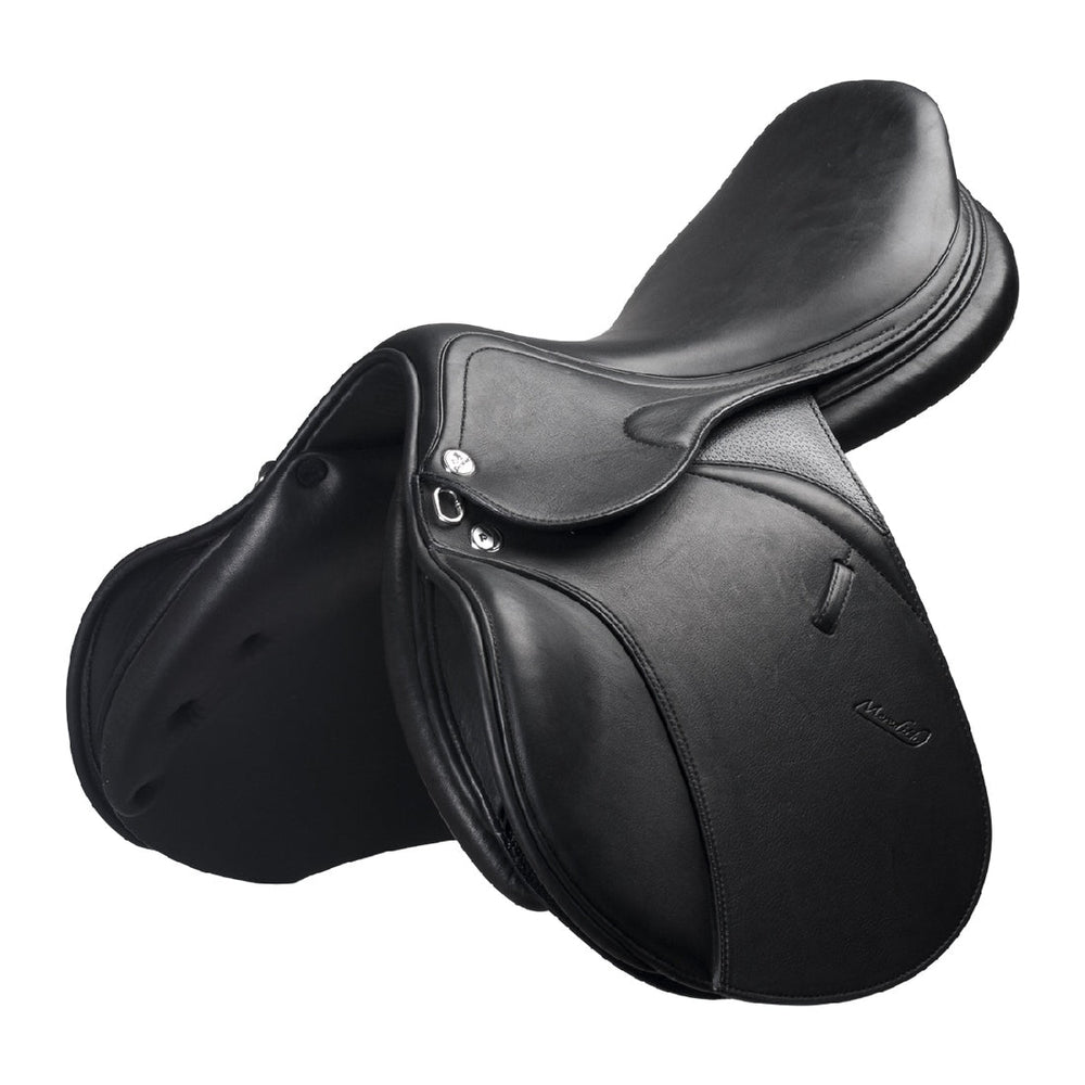 Prestige Meredith D Jumping Saddle Black 18 33-SADDLES: Jumping Saddles-Ascot Saddlery