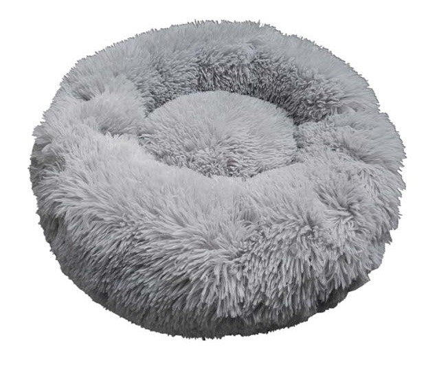 Prestige Pets Snuggle Pals Calming Cuddler Bed Grey-Dog Bedding-Ascot Saddlery