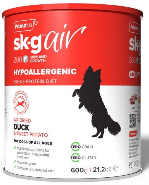 Prime 100 Air Skg Duck & Sweet Potato 600gm-Dog Food-Ascot Saddlery