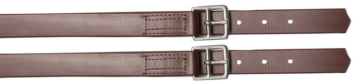 Pvc Stirrup Leathers Stock Brown-HORSE: Stock & Western-Ascot Saddlery
