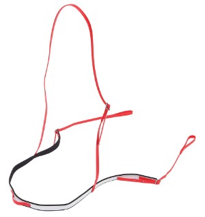 Race Breastplate Featherweight Elastic 20mm Red-HORSE: Racing & PVC-Ascot Saddlery
