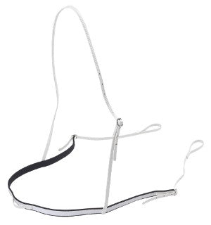 Race Breastplate Featherweight Elastic 20mm White-HORSE: Racing & PVC-Ascot Saddlery