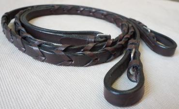 Reins Laced Leather Pony-HORSE: Reins-Ascot Saddlery