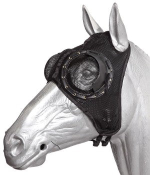 Rogues Hood Airlite Adjustable Mesh Eye Black-HORSE: Racing & PVC-Ascot Saddlery