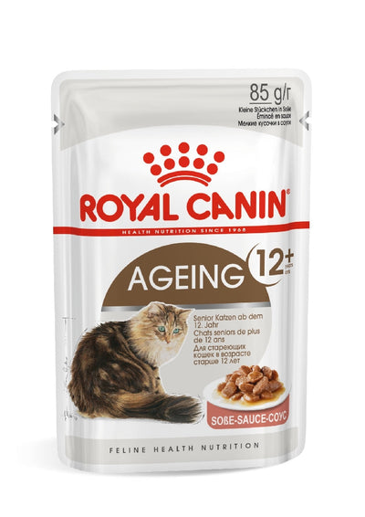 Royal Canin Cat Wet Ageing 12+ Gravy Box Of 12-Cat Food & Treats-Ascot Saddlery