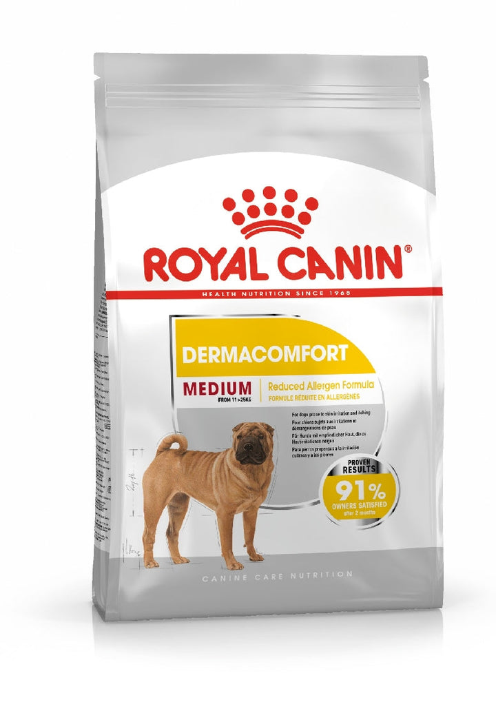Royal Canin Dog Medium Dermacomfort 3kg-Dog Food-Ascot Saddlery