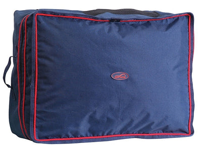 Rug Storage Bag Navy & Red-RUGS: Rug Accessories-Ascot Saddlery