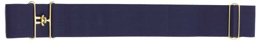 Rug Surcingle Elastic Brass Fittings Navy-RUGS: Rug Accessories-Ascot Saddlery