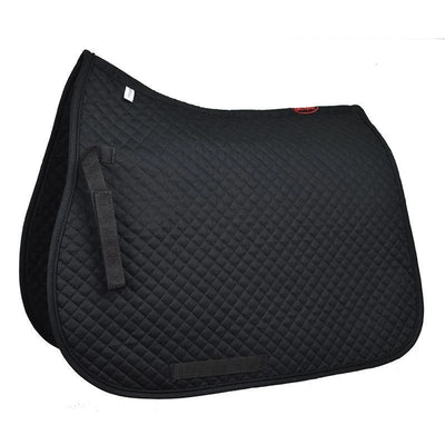 Saddlecloth All Purpose Eurohunter Quilted Black-HORSE: Saddlecloths-Ascot Saddlery