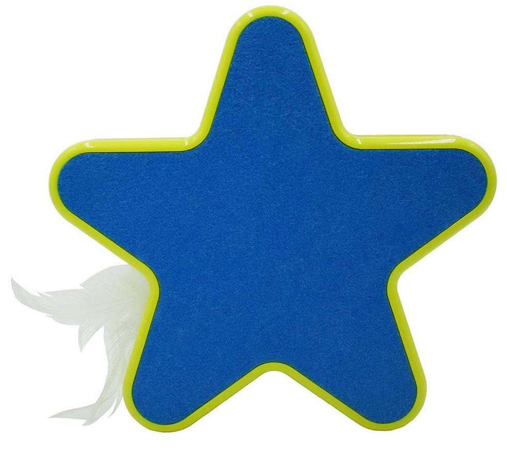 Scream Cat Electronic Star Motion Toy 19cm X 5cm Green & Blue-Cat Gyms & Toys-Ascot Saddlery