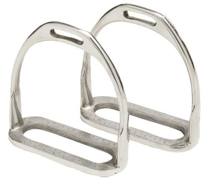 Stirrup Irons Two Bar Stainless Steel-HORSE: Stirrup Irons-Ascot Saddlery
