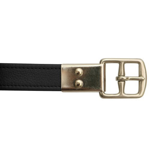 Stirrup Leathers Letek Leather Black-HORSE: Stirrup Leathers-Ascot Saddlery