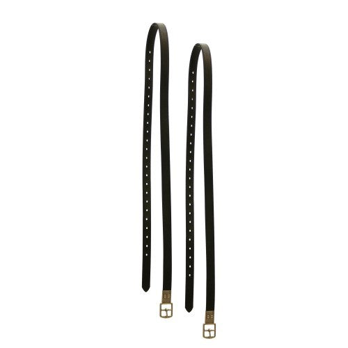 Stirrup Leathers Letek Leather Black-HORSE: Stirrup Leathers-Ascot Saddlery