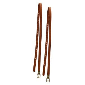 Stirrup Leathers Letek Leather Brown-HORSE: Stirrup Leathers-Ascot Saddlery