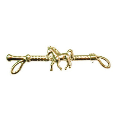 Stock Pin Huntington Horse Gold Colour-RIDER: Jewellery-Ascot Saddlery