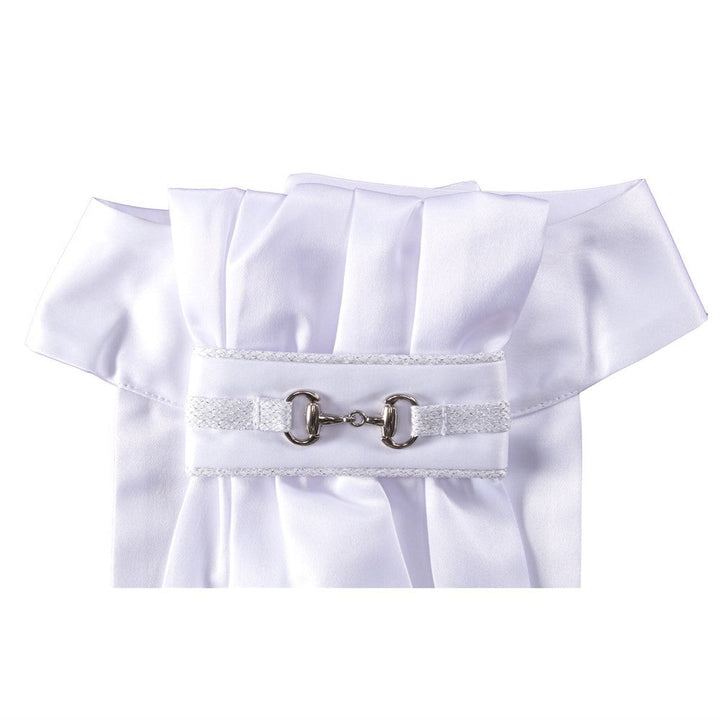 Stock Tie Huntington Snaffle Bit White-RIDER: Stocks & Hair Accessories-Ascot Saddlery