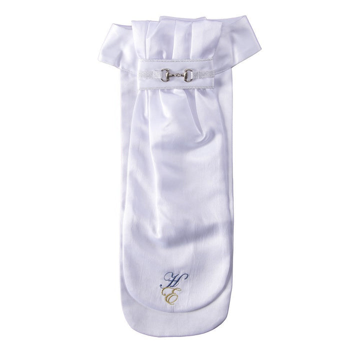 Stock Tie Huntington Snaffle Bit White-RIDER: Stocks & Hair Accessories-Ascot Saddlery