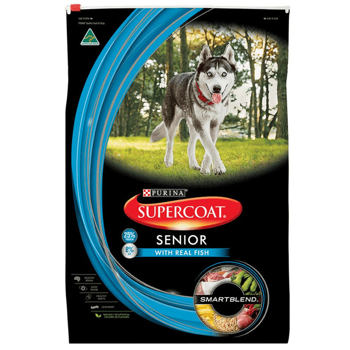 Supercoat Purina Dog Adult Senior Fish 2.6kg-Dog Food-Ascot Saddlery