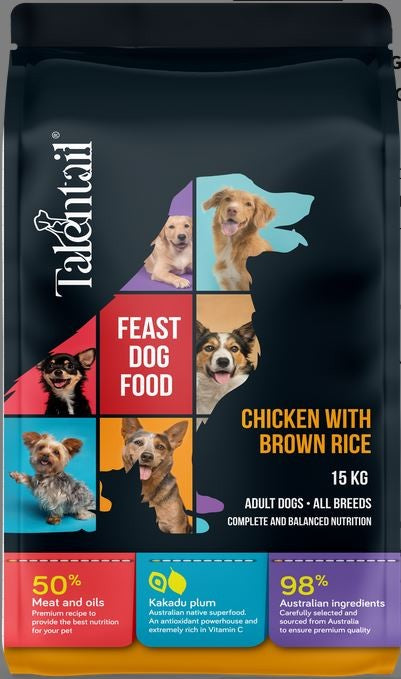 Talentail Dog Food Chicken & Brown Rice 3.5kg-Dog Food-Ascot Saddlery