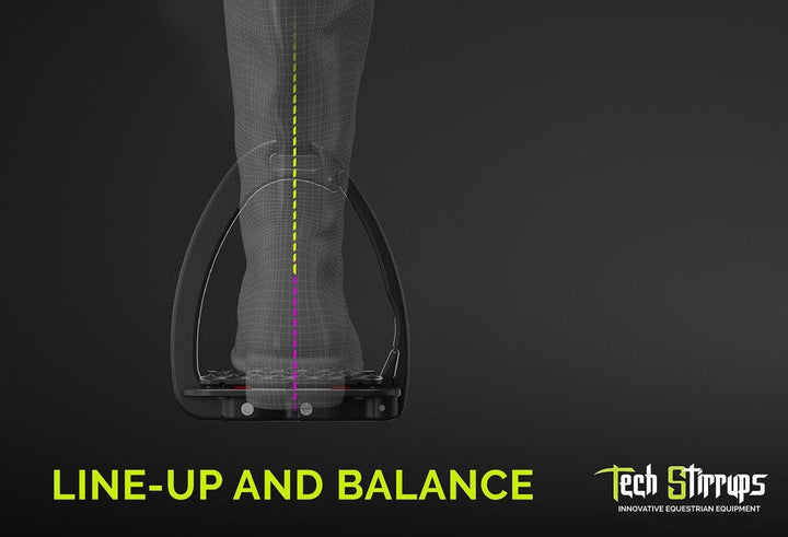 Tech Stirrup Irons Venice Plus Evo Black & Black-HORSE: Stirrup Irons-Ascot Saddlery