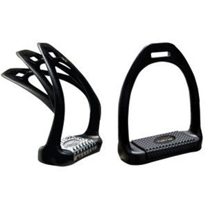 Tekna Flex Tek Stirrup Irons Black-HORSE: Stirrup Irons-Ascot Saddlery