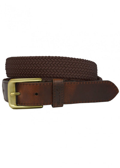 Thomas Cook Belt Comfort Dark Brown & Dark Brown-CLOTHING: Belts-Ascot Saddlery