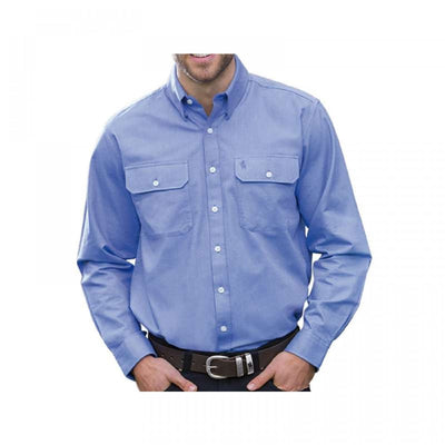 Thomas Cook Oxford Shirt Wedgewood Mens-CLOTHING: Clothing Mens-Ascot Saddlery