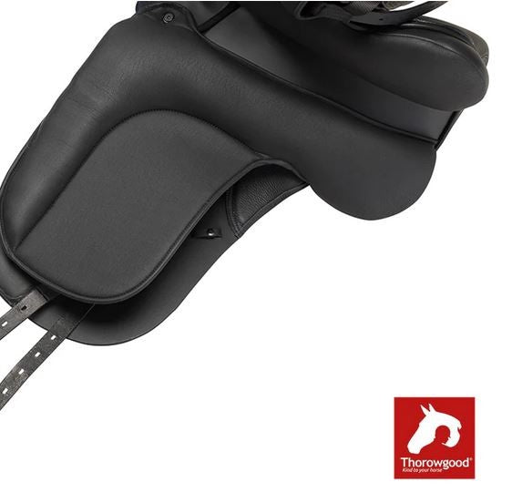 Thorowgood T4 All Purpose Compact Saddle Black-SADDLES: All Purpose Saddles-Ascot Saddlery