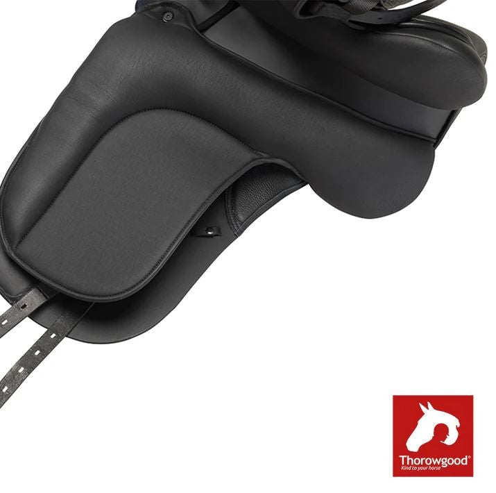 Thorowgood T8 Pony Jump Saddle Black 15.5"-SADDLES: Jumping Saddles-Ascot Saddlery