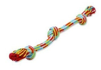 Toy Dog Rope Braidys 3 Knot Small-Dog Toys-Ascot Saddlery