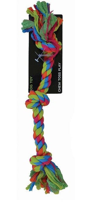 Toy Dog Scream 2knot Rope 38cm-Dog Toys-Ascot Saddlery