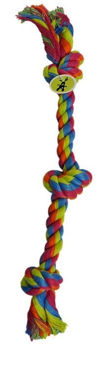 Toy Dog Scream 2knot Rope 38cm-Dog Toys-Ascot Saddlery