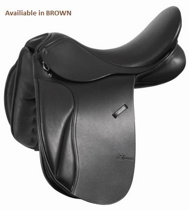 Trainers Jessica Dressage Saddle Brown-SADDLES: Dressage Saddles-Ascot Saddlery