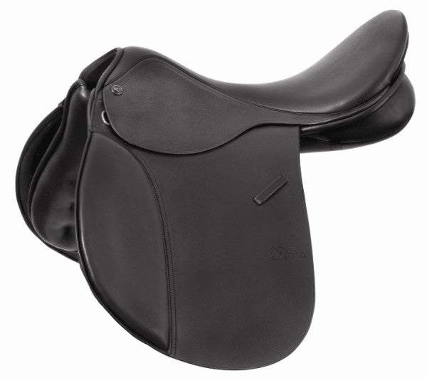 Trainers Master All Purpose Saddle Black-SADDLES: All Purpose Saddles-Ascot Saddlery