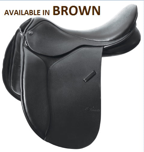 Trainers Master Dressage Saddle Brown-SADDLES: Dressage Saddles-Ascot Saddlery