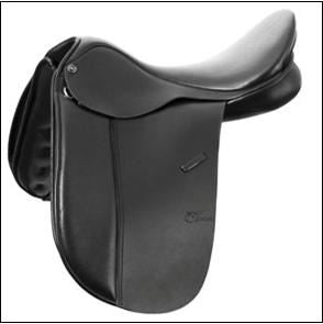 Trainers Master Show Saddle Black-SADDLES: Dressage Saddles-Ascot Saddlery