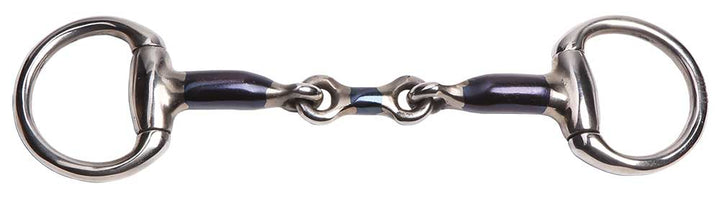 Training Eggbutt Bit Blue Metal-HORSE: Bits-Ascot Saddlery