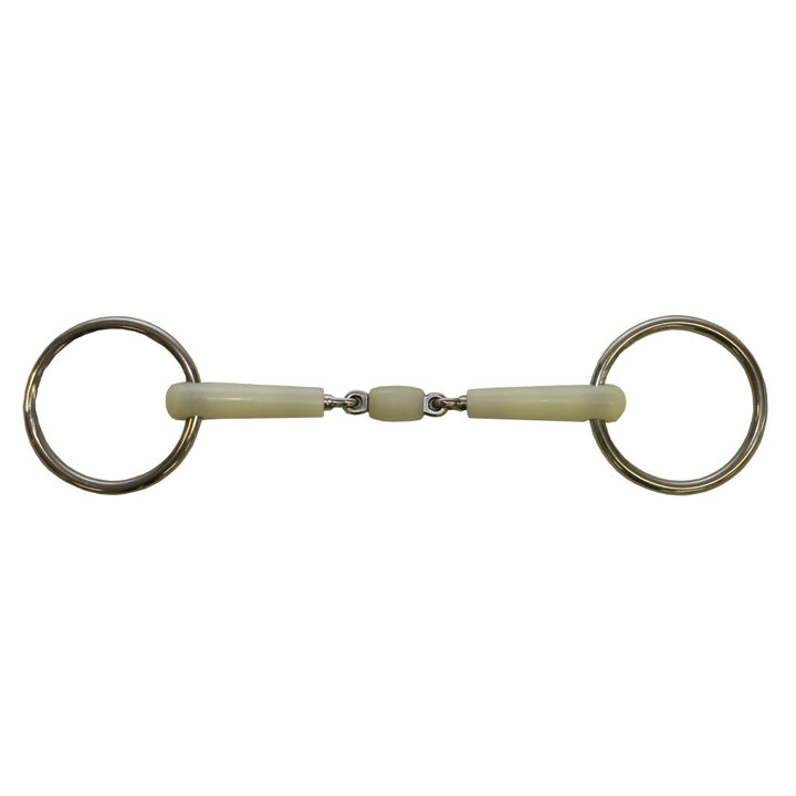 Training Snaffle Loose Ring Double Jointed Happy Mouth 5.5"-HORSE: Bits-Ascot Saddlery