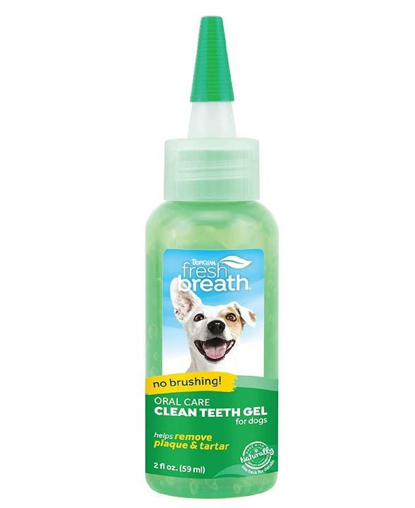 Tropiclean Fresh Breath Clean Teeth Gel 59ml-Dog Potions & Lotions-Ascot Saddlery