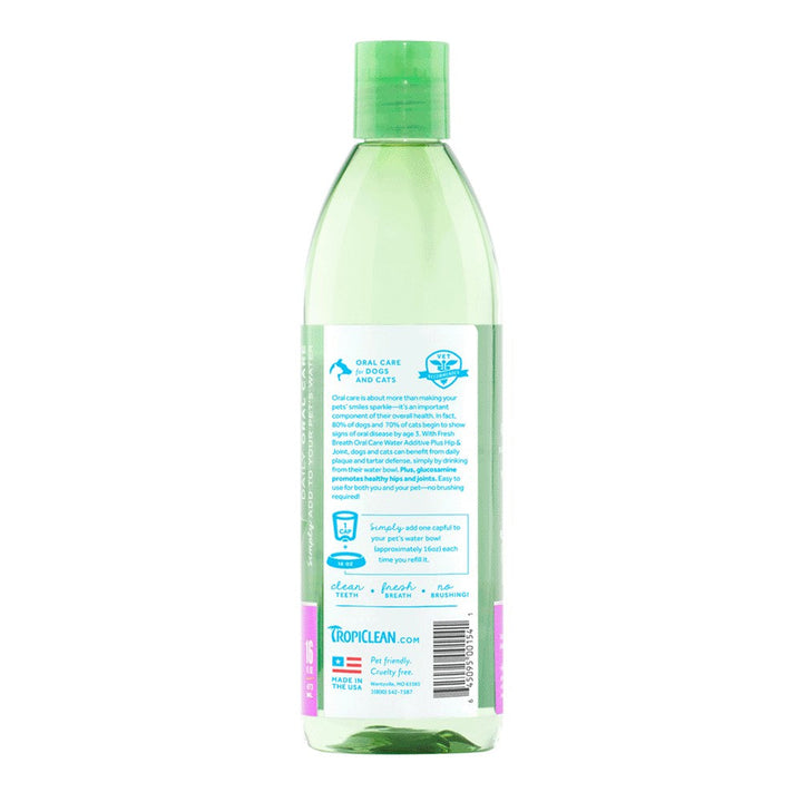 Tropiclean Fresh Breath Water Add Plus Hip Joint-Dog Potions & Lotions-Ascot Saddlery