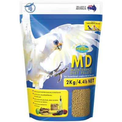 Vetafarm Bird Maintenance Diet Pellets Parrot 2kg-Bird Food & Treats-Ascot Saddlery