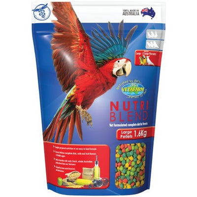 Vetafarm Bird Nutriblend Pellets Large-Bird Food & Treats-Ascot Saddlery