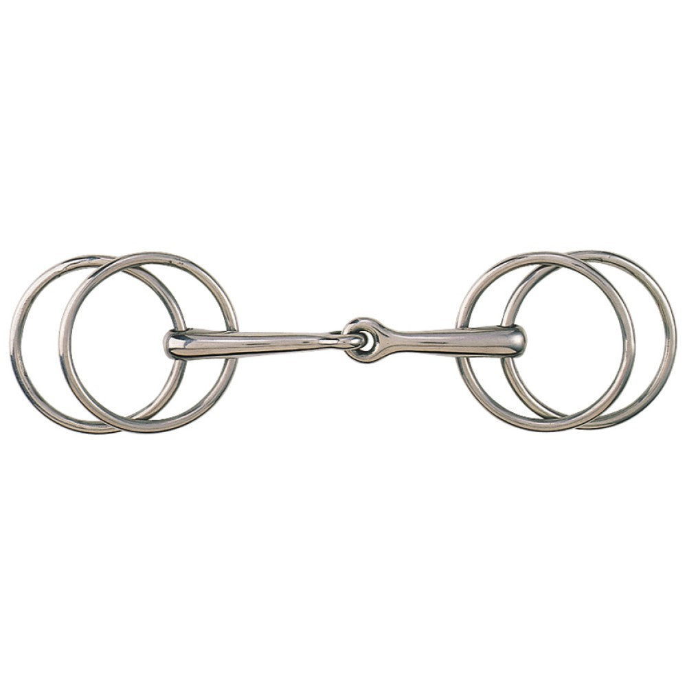 Wilson Snaffle Bit Stainless Steel-HORSE: Bits-Ascot Saddlery