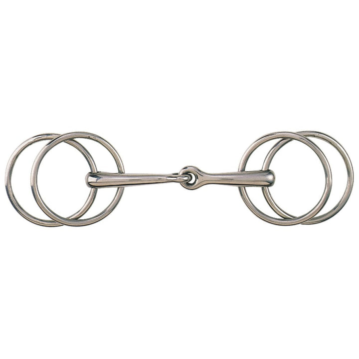 Wilson Snaffle Bit Stainless Steel-HORSE: Bits-Ascot Saddlery