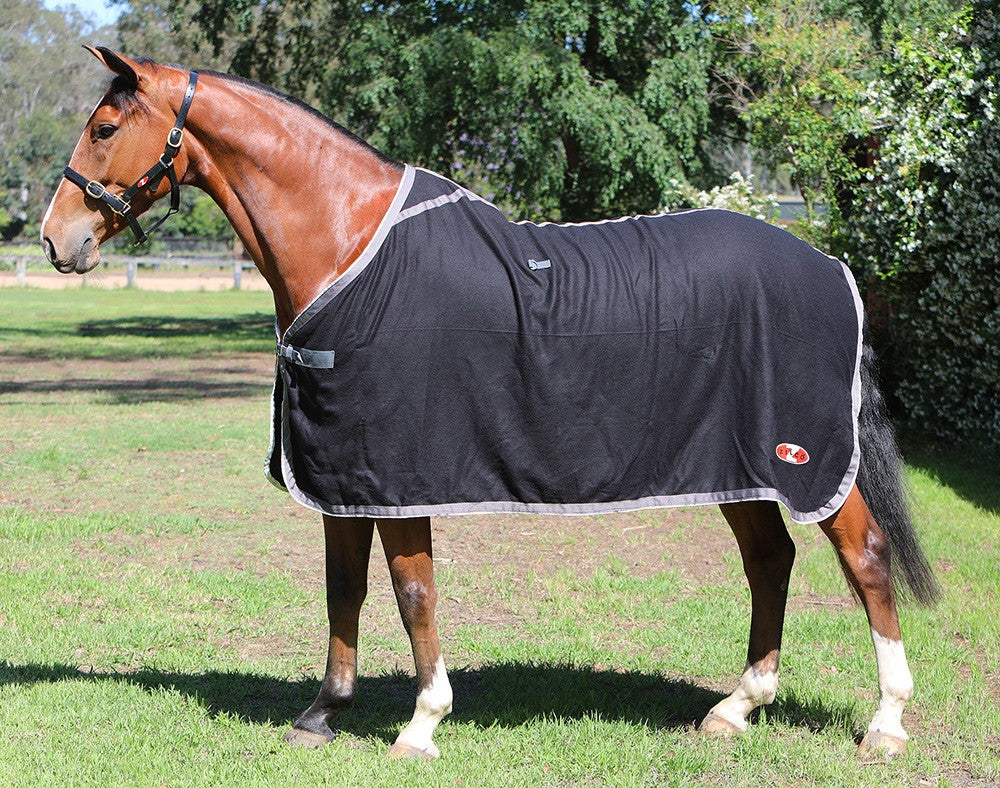 Wool Stadium Rug Zilco Black-RUGS: Winter Rugs, Neck Rugs & Hoods-Ascot Saddlery