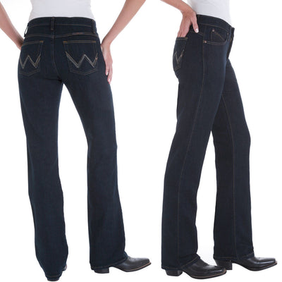 Wrangler Jeans Qbaby Dd Ladies-CLOTHING: Jeans-Ascot Saddlery