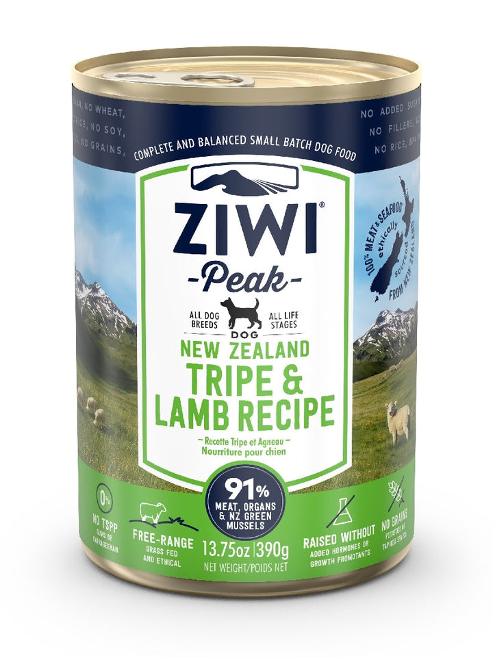 Ziwi Peak Dog Food Can Tripe & Lamb 390gm-Dog Food-Ascot Saddlery