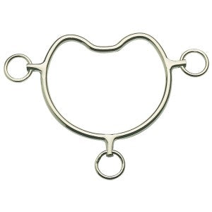Anti Rearing Bit Port Mouth Chrome Plated 12.5cm  5.0"