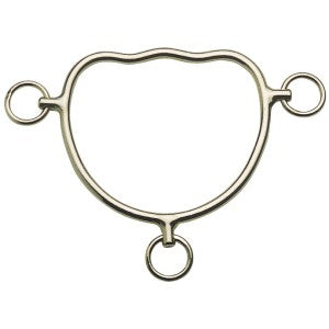 Anti Rearing Bit Wave Mouth Stainless Steel 12.5cm 5.0"